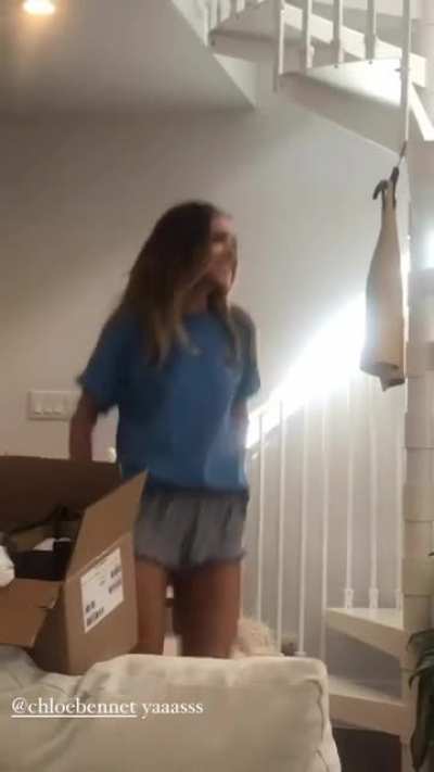 Chloe Bennet having some fun lip-syncing