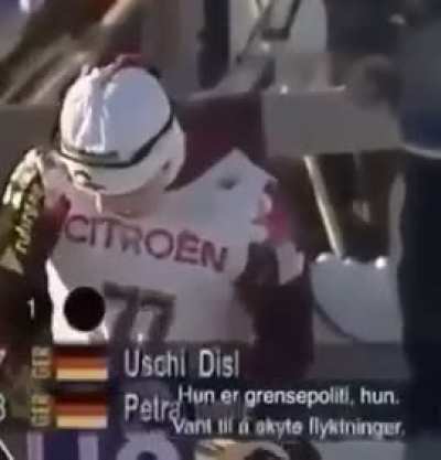 Sportskommentator med interessant detalj om skiskyter Uschi Disl
