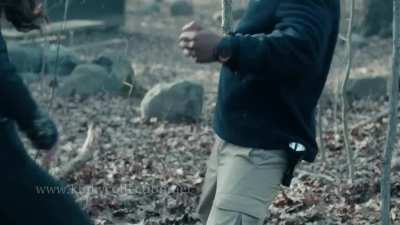Liza Lapira kicks a man in the balls in The Equalizer s04e07 (2024)