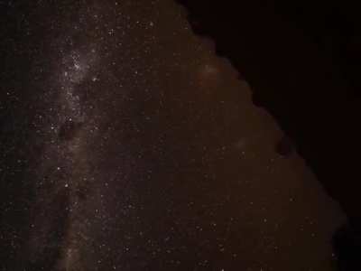 A full rotation of the Earth visualised by stabilising the sky over a 24 hour period.