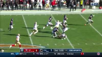 [Highlight] Tarik Cohen reverses field after running backwards for the 61-yard punt return TD (2017)