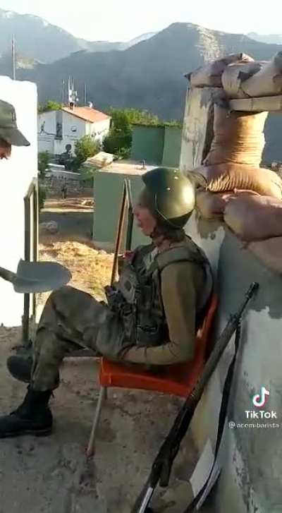The most careful Turkish soldier