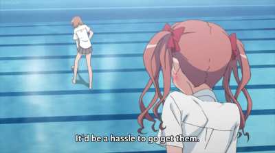 Misaka shoots her railgun yet again