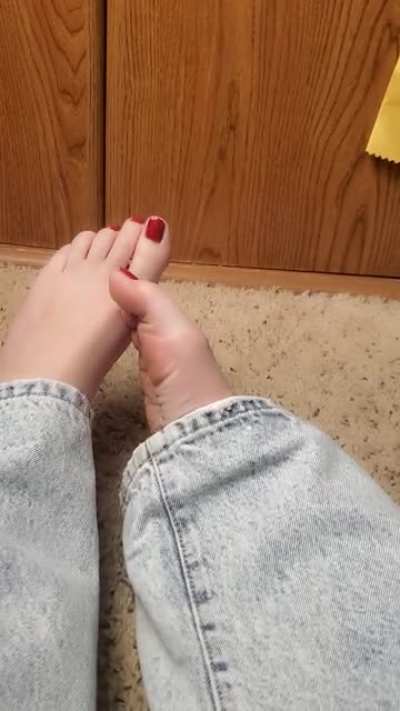 My feet are so soft!
