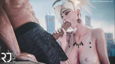 Mercy blowjob (roninjelly)