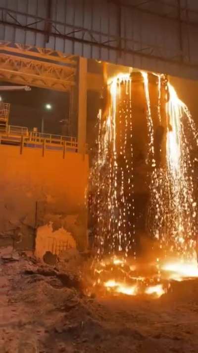 Overfill at a steel mill