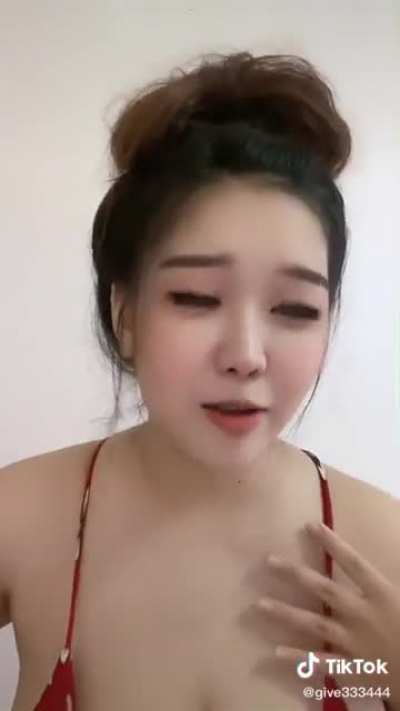 tiktok: @give333444 - Huge Tits Thai Girl