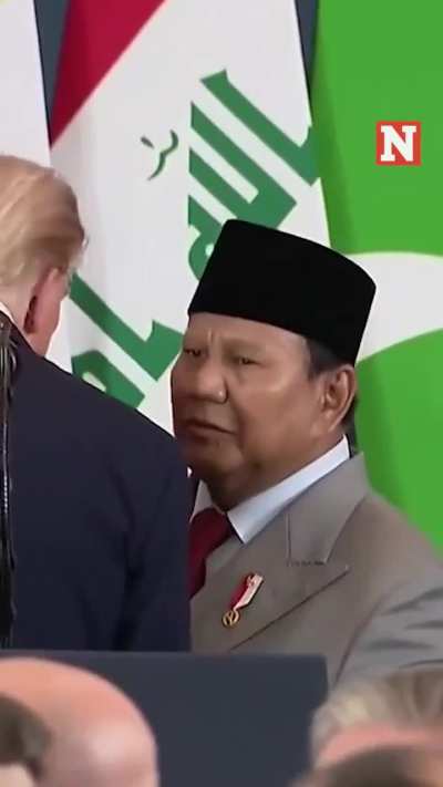 Prabowo di KTT Gaza masih sebagai Presiden Indonesia membicarakan bisnis pribadi dengan Trump, minta dipertemukan dengan Eric Trump dan nyebut Harry (Tanoe?)
