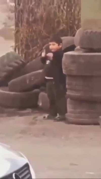 Future action star in the making