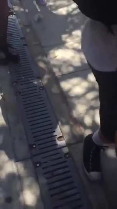 Bully punches defenseless blind kid, gets knocked out cold