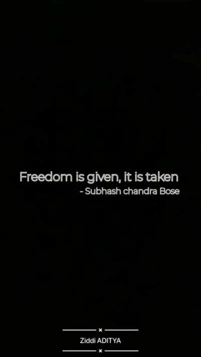#Nomoregandhifamily Freedom is not given it's taken