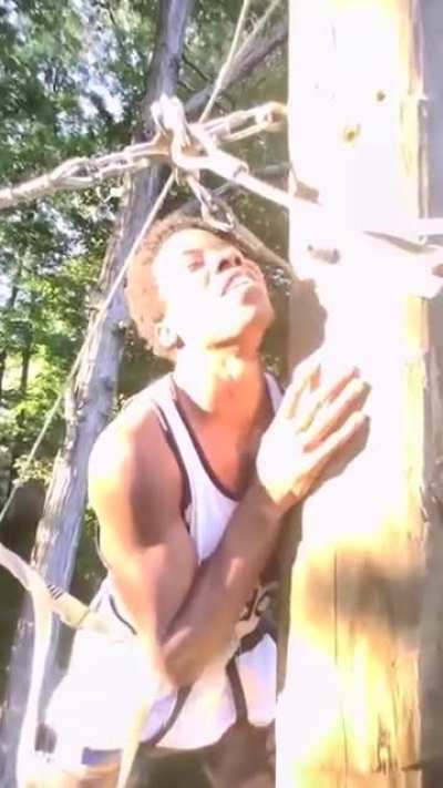 Zip lining while having a fear of heights