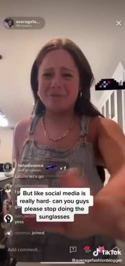 TikTok live freakout