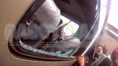 Intense footage shows the last moment of a failed attack on Syrian army