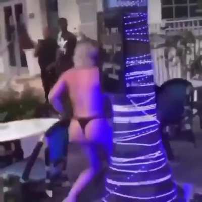 Cat fight South Beach Miami Florida