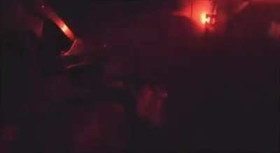 GoPro footage shows UAF servicemen inside an armored vehicle when it is hit by an FPV drone
