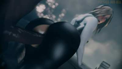 Spider Woman doggystyle cum(Polished Jade Bell) [Marvel]