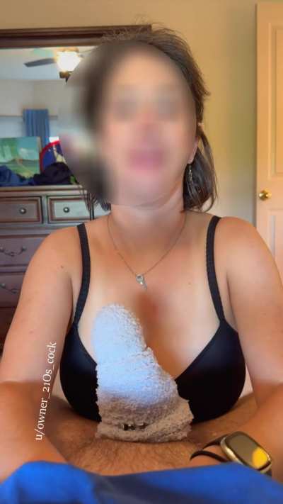 When the cage cums off, the fuzzy sock goes on. It’s overs<wbr>timul<wbr>ating so 99% chance he’s not able to cum