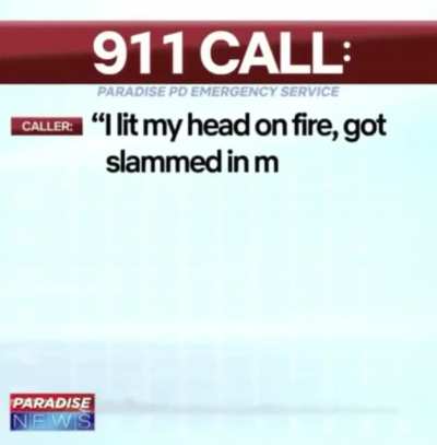 Chaotic 911 call