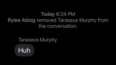 Taraseus decides when he leaves