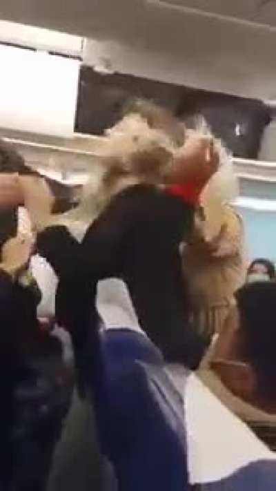 A fight over two airline seats in Tunisiair today.