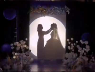 Bride tells her life story before walking down the aisle with her mum