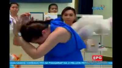 Filipino teleserye fight scene