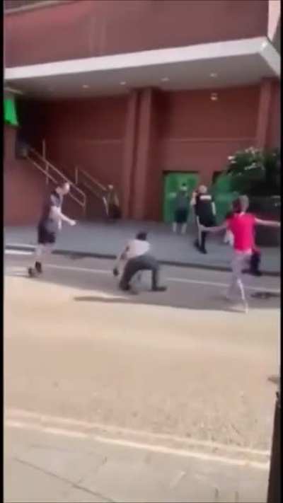 Crackhead takes a nap on the curb