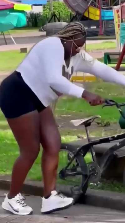 Stealing bicycle
