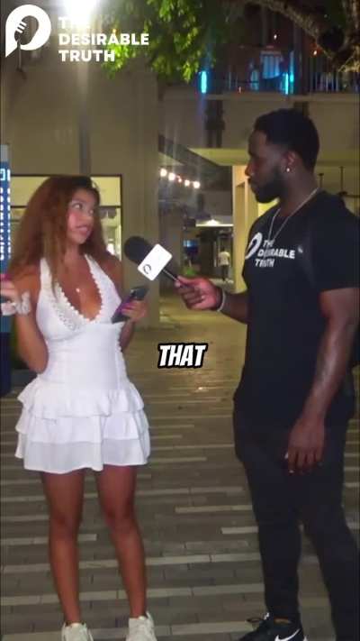 This lady is convinced she’s perfection.