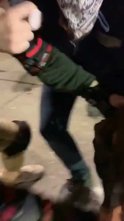 Seattle, WA - Woman shot in chest with flash bang grenade & collapses