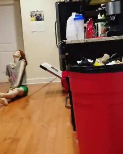 Using a katana sword in the house