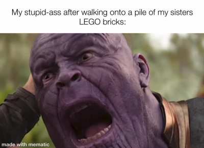You haven’t experienced true pain until you’ve walked on those plastic bricks...