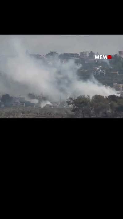 The Israeli occupation army launched an air attack, using a phosphorus bomb, in southern Lebanon, said state-run National News Agency on Friday.