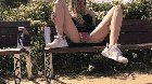 I miss being outside, just like this time when I flashed my pussy in the park 👗 [GIF]
