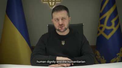 President Zelensky's Latest Address. 13/12/22. Duration 3m45. English Subtitles.