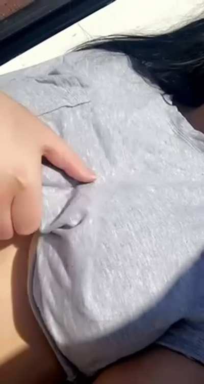 Revealing my big tits, I hope you like them 😘