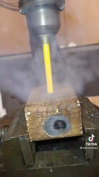 Drilling a pencil ✏️