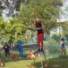 Hula Hoop Gets Stuck