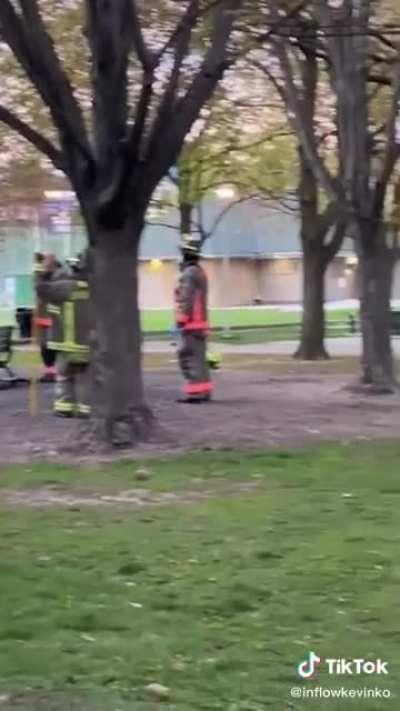 Give this man one good reason to put this fire out