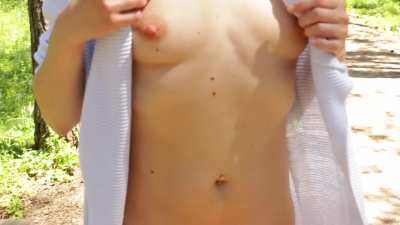 Flashing Naked Body