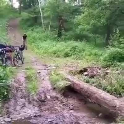 Going off a ramp at high speed