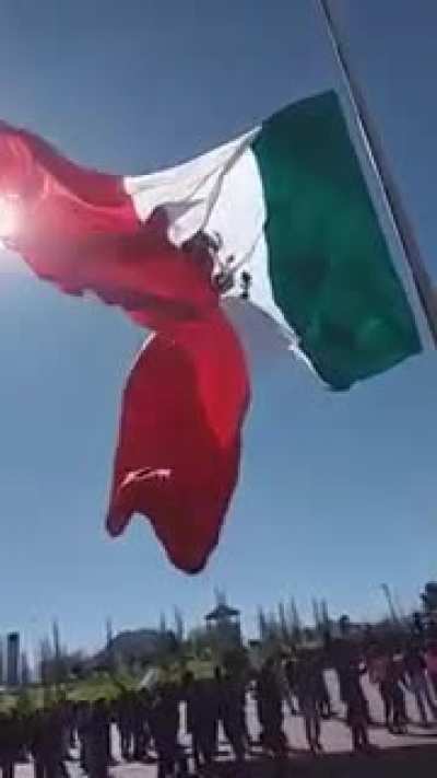 This is how Mexicans are born . . . either that or the dude was wearing too much velcro.
