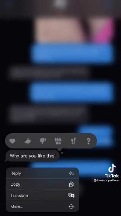 Gf sends Bf a pic of her hairy legs, they break up later
