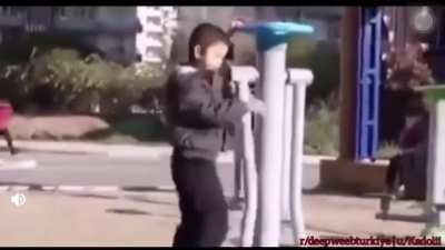 Jumping off a swing gone wrong