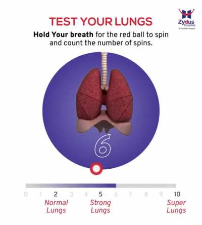 Canım akciğerinizi test etmek istedi. Ben sekize kadar tutabildim nefesimi.