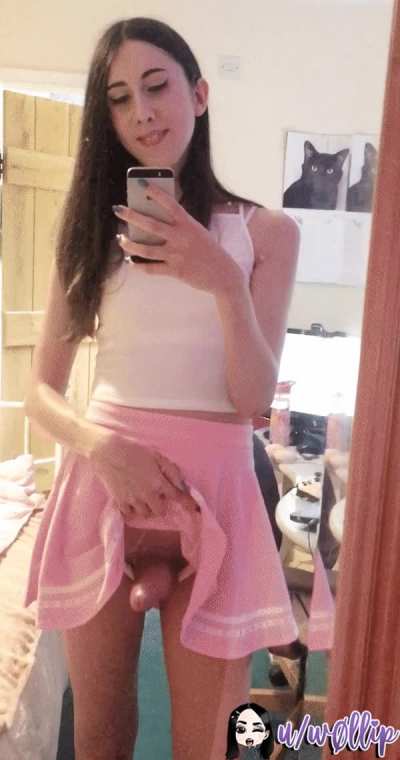 My skirt barely covers it lol