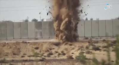 Egyptian IFV hits landmine (Sinai 2019)