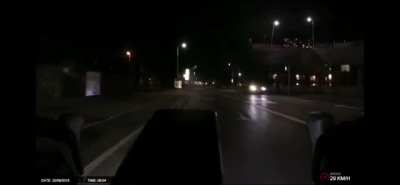 Taxi driver swerves into cyclist in dublin.