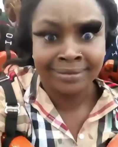 Trouble with eyelashes on a boat ride